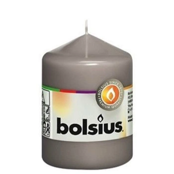 Свеча столбик Bolsius 80/58 серая