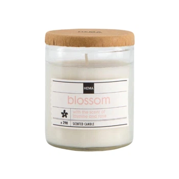 Свеча в стекле Hema 80/65 jasmine-roses