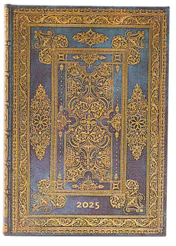 Kalendarz Paperblanks 2025 Blue Luxe Midi dzienny (9781408757659)