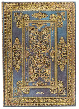 Kalendarz Paperblanks 2025 Blue Luxe Grande tygodniowy vertical (9781408758328)