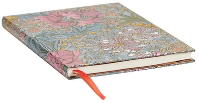 Kalendarz Paperblanks 2025 Morris Pink Honeysuckle Ultra tygodniowy vertical (9781408758229)