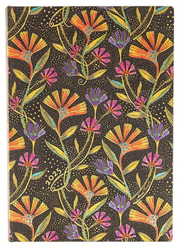 Kalendarz Paperblanks 2025 Wild Flowers Midi dzienny Flexi (9781408758397)