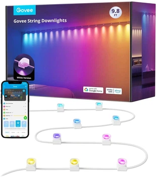 Taśma LED inteligentna Govee String Downlights RGBIC Wi-Fi/Bluetooth 3 m Biała (H608B301)