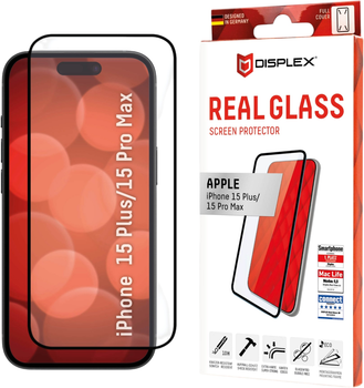 Szkło hartowane Displex Real Glass FC do Apple iPhone 15 Plus/15 Pro Max (4028778120856)