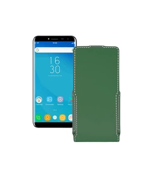 Чохол-флип з екошкіри для телефону Oukitel C8 Темно-зелений