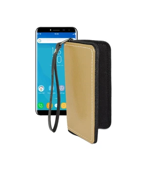 Чохол-гаманець з екошкіри для телефону Oukitel C8 Бежевий