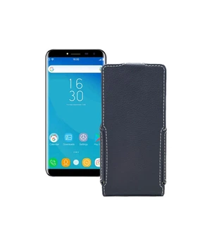 Чохол-флип з екошкіри для телефону Oukitel C8 Чорний матовий