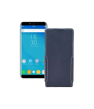 Чохол-флип з екошкіри для телефону Oukitel C8 Чорний глянець