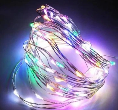 Светодиодная декоративная гирлянда Роса 4 м 100 Led разноцветный