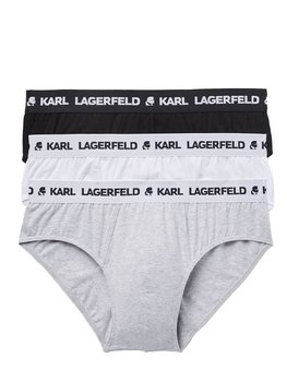 Слипы 3 шт. KARL LAGERFELD Разноцветные M (77461)