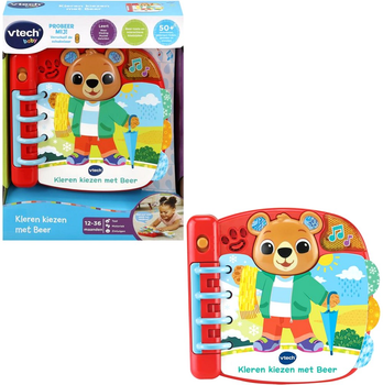 Zabawka interaktywna VTech Baby Wybieramy ubrania z misiem (3417765583230)