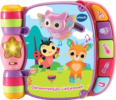 Інтерактивна іграшка VTech Baby Книжечка Друзі тварин Рожева (3417761667828)