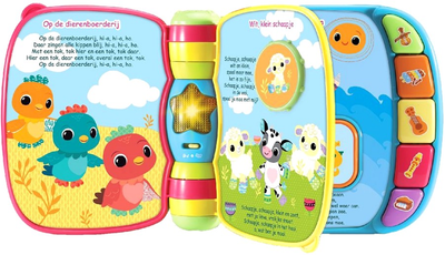 Інтерактивна іграшка VTech Baby Книжечка Друзі тварин Блакитна (3417761667729)