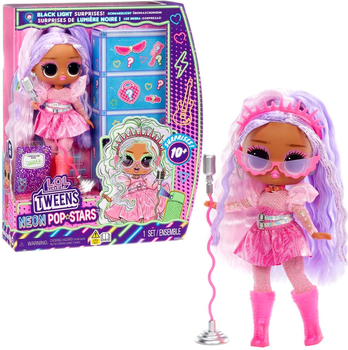 Lalka L.O.L. Surprise Tweens Neon Pop Stars Kitty K z akcesoriami (35051120667)