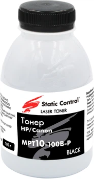 Тонер Static Control MPT10 HP/Canon универсальный 100 г Black (фасованный) (MPT10-100B-P)