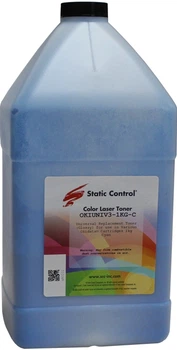 Тонер Static Control 3 Okidata универсальный 1 кг Глянцевый Cyan (OKIUNIV3-1KG-C)