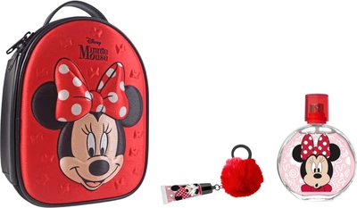 Набір в косметичці Air Val International Minnie Mouse Туалетна вода 100 мл + Блиск для губ-брелок (8411114089836)