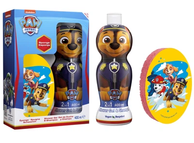 Набор Air Val International Paw Patrol Chase Шампунь-гель 1Д 2 в 1 400 мл + Мочалка (8411114097398)
