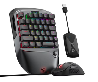 Кейпад GameSir VX2 AimSwitch с RGB для PS4, Xbox, Nintendo, ПК, механическая беспроводная клавиатура мышка и адаптер