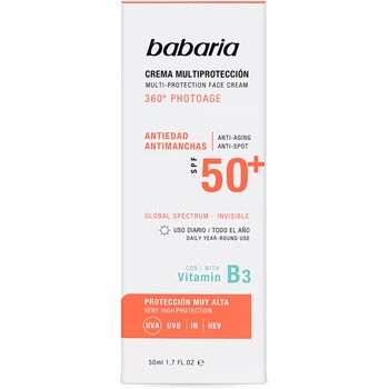 Крем Babaria солнцезащитный для лица антивозрастной SPF50+ 50 мл
