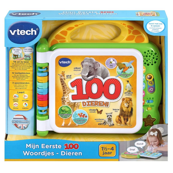 Інтерактивна іграшка VTech Мої перші 100 слів Тварини PL EN (3417766095428)