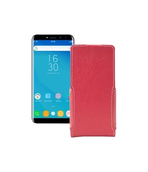 Чохол-флип з екошкіри для телефону Oukitel C8 Червоний