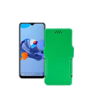 Чохол-книжка з екошкіри для телефону Oukitel C19 Зелений