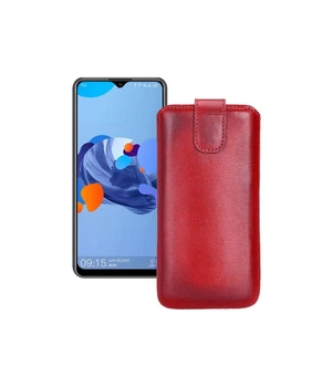 Витяжка з екошкіри для телефону Oukitel C19 Червоний