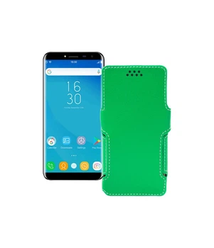 Чохол-книжка з екошкіри для телефону Oukitel C8 Зелений