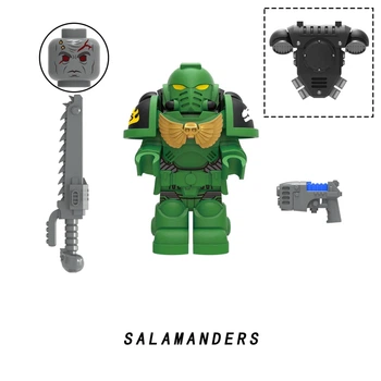 Фигурка для конструктора космодесант Salamanders Вархаммер Warhammer MY607