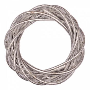 Вінок ротанговий YES! Fun d-25 см срібний (974231)