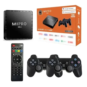 Игровая детская ретро приставка - консоль с джойстиками M8 Рro Android Wireless на 10000 игр