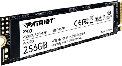 Накопичувач Patriot P300 256GB M.2 2280 NVMe PCIe 3.0 x4 (P300P256GM28)