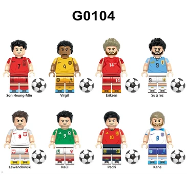 Набор фигурок для конструктора Известные футболисты 8 шт G0104