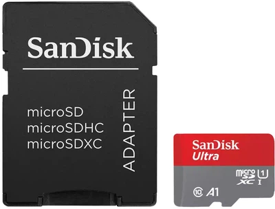 Карта памяти SANDISK Ultra microSDXC 512GB UHS-I U1 V30 + SD-адаптер (SDSQUAC-512G-GN6MA)