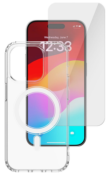 Комплект панель + скло 4smarts 360° Premium Protection Set для Apple iPhone 15 Plus сумісний з MagSafe Transparent (4252011906796)