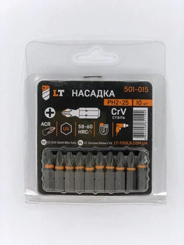 Насадка РН2*25мм, 1/4", CrV "LEVTOOLS" 501-015