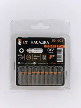 Насадка РН3*25мм, 1/4", CrV "LEVTOOLS" 501-023