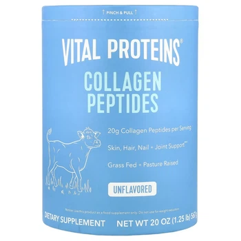 Пептиды коллагена без ароматизаторов, Vital Proteins, Collagen Peptides, Unflavored, 12 унций (567г)