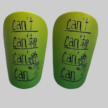 Щитки футбольные Can't мини S (10x6см) салатовые (000196)