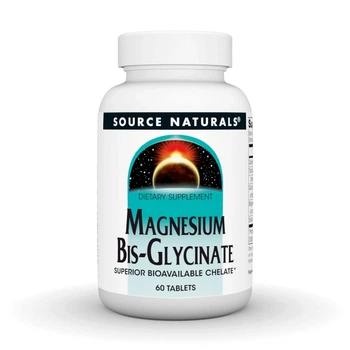 Минералы Source Naturals Магний Бисглицинат Magnesium Bis-Glycinate 60 таблеток