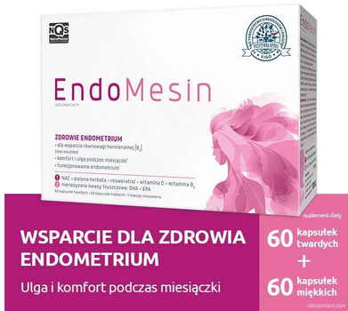 Witaminy NutroPharma EndoMesin 60 kapsułek miękkich + 60 kapsułek twardych (5904161801047)