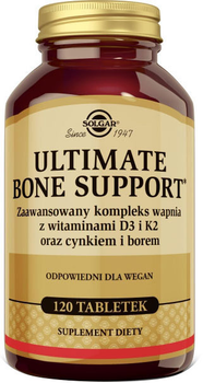 Minerały Solgar Solgar Ultimate Bone Support 120 tabletek (8445291209114)