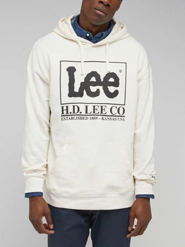 Худі Lee Loose Logo Білий М LL17FTNQ