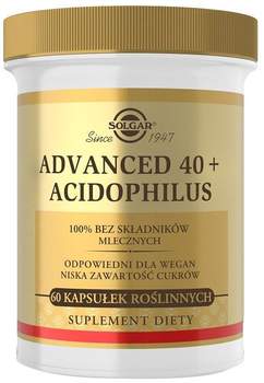 Пробіотик Solgar Advanced 40+ Acidophilus 60 капсул (33984007642)