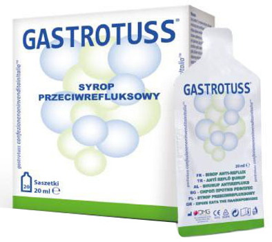 Prebiotyk Gastrotuss Gastrotuss syrop przeciwrefluksowy 20 saszetek (8034125181407)