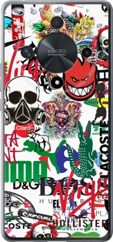 Чехол на Huawei Magic6 Lite Many different logos "4022u-3685-70447"