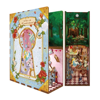 Сборная модель Tonecheer 3D Led Book Алиса в стране чудес (6971683351281)