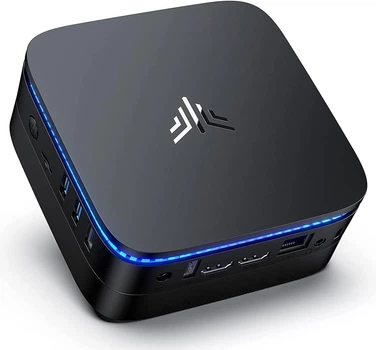 Мини ПК NiPoGi AK1 / Intel Celeron J3455 / RAM 6GB / SSD 128GB / 2 х HDMI / LAN / Wi-Fi 5 / Bluetooth 4.2 / Windows 11 / Black b12