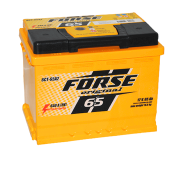Автомобільний акумулятор Forse 65Ah 640A R+ 368-18